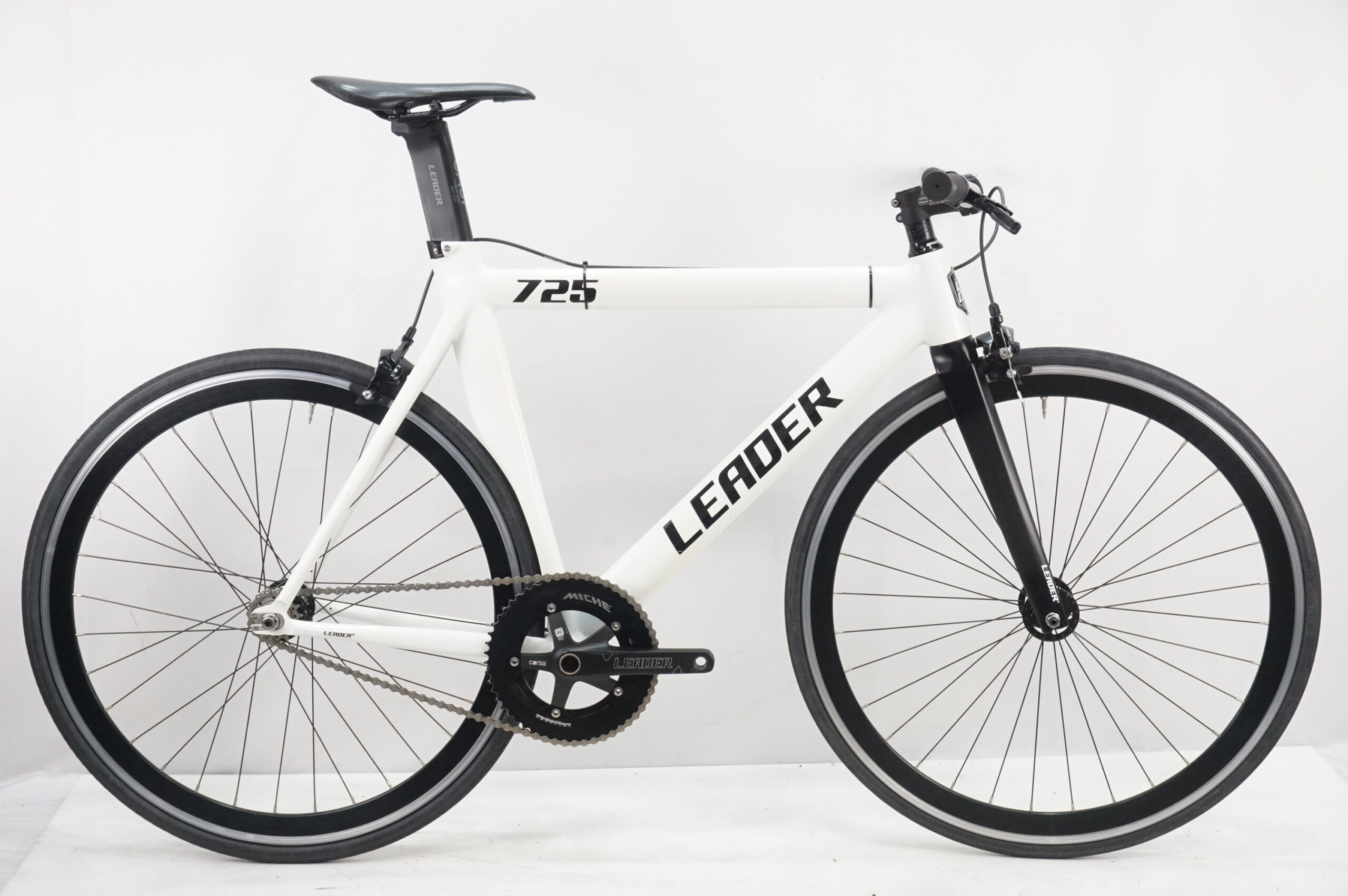 LEADER 725 ピストバイク ホワイト LEADER BIKE 「リーダーバイク」 725TR 2021年頃 ピストバイク